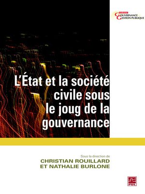 cover image of L'État et la société civile sous le joug de la gouvernance